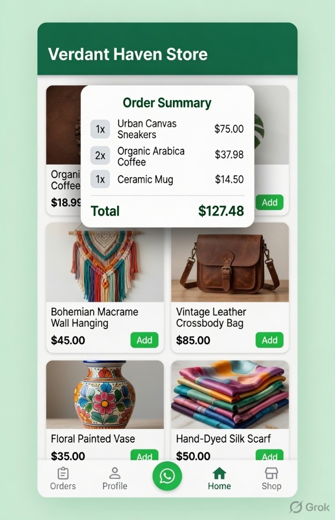 WhatsApp Store and Checkout